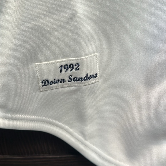 Deion Sanders Atlanta Braves Mitchell & Ness 1992 Authentic Jersey - White - Picture 5 of 7